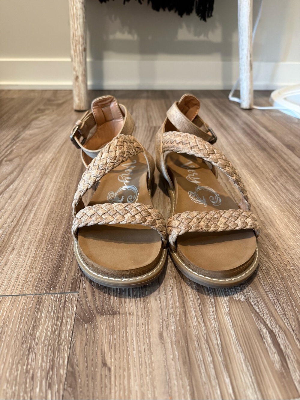 Very G Braided Strappy Sandals